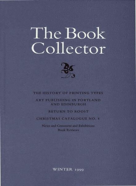The Book Collector – Winter 1999 Cover
