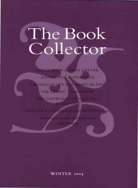 The Book Collector – Winter 2004 Cover
