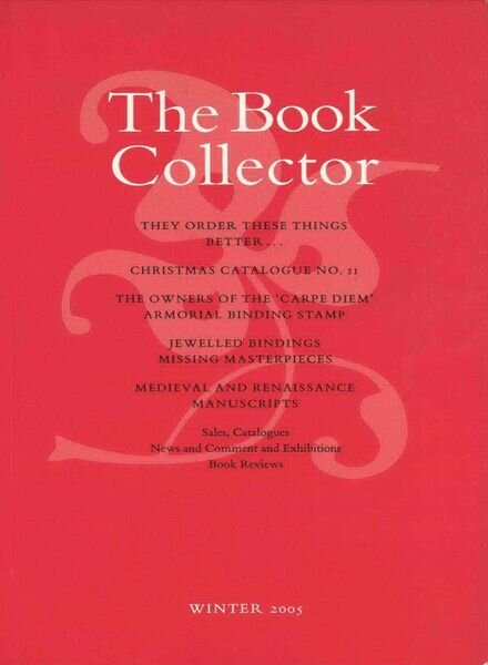 The Book Collector – Winter, 2005 Cover