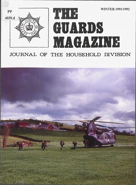 The Guards Magazine – Winter 1991 Cover