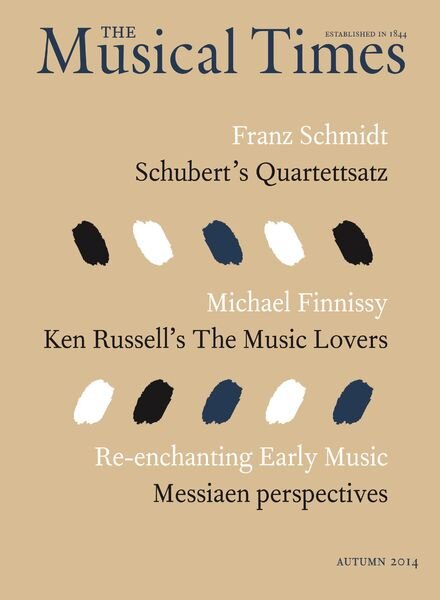 The Musical Times – Autumn 2014 Cover