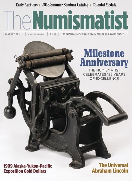 The Numismatist – January 2013 Cover