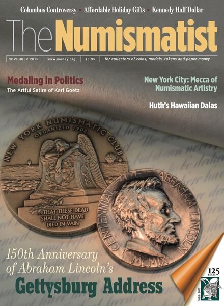 The Numismatist – November 2013 Cover