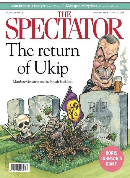 The Spectator – 28.07.2018 Cover