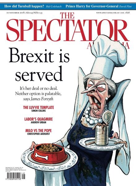The Spectator Australia – 10 November 2018 Cover