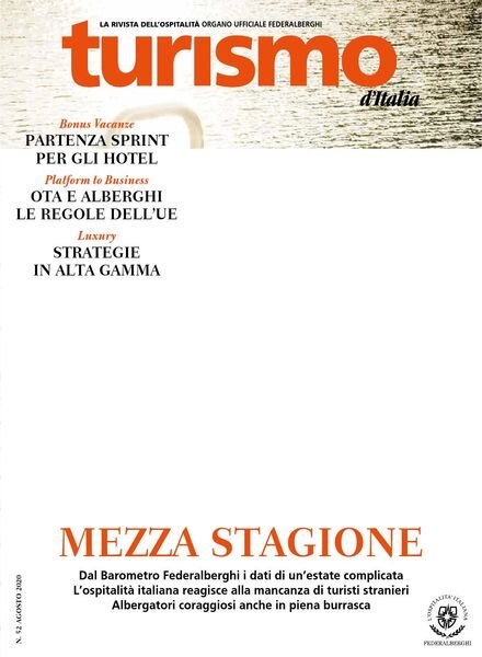 Turismo d’Italia – Agosto 2020 Cover