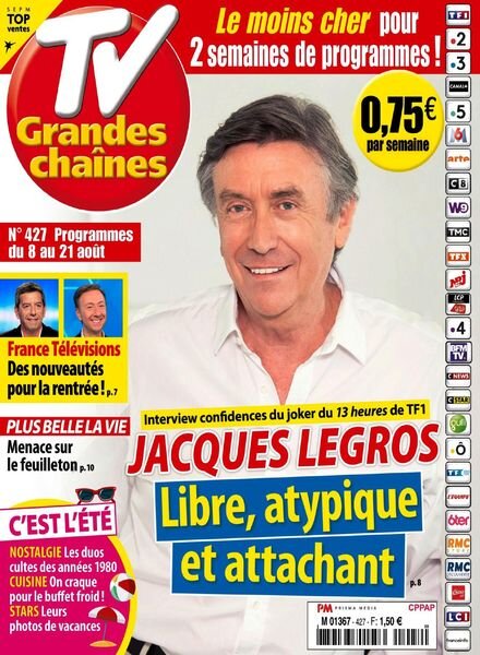 TV Grandes chaines – 8 Aout 2020 Cover