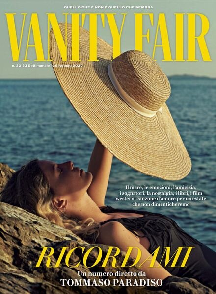 Vanity Fair Italia – 26 agosto 2020 Cover