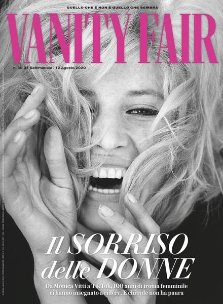 Vanity Fair Italia – 31 luglio 2020 Cover