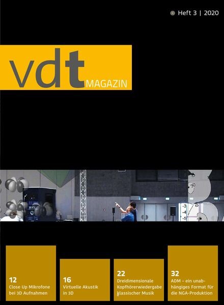 Vdt Magazin – Nr.3 2020 Cover