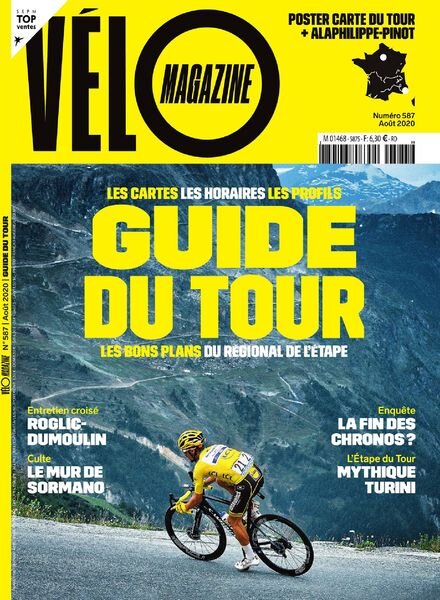 Velo Magazine – Aout 2020 Cover