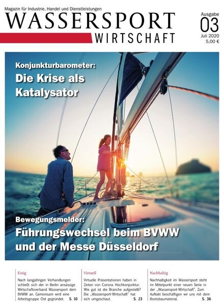 Wassersport Wirtschaft – Juli 2020 Cover