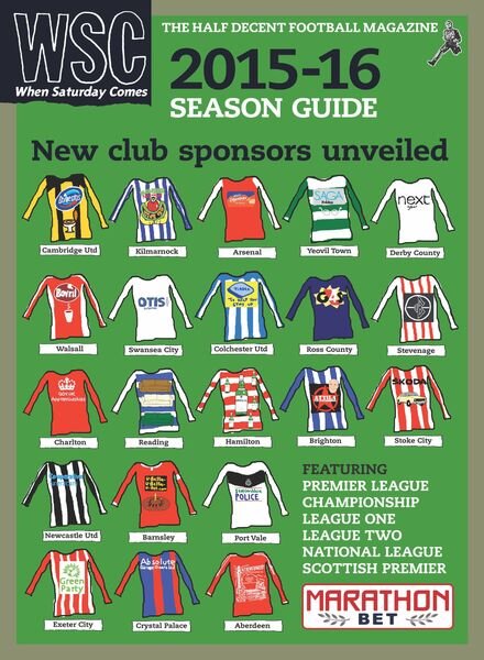 When Saturday Comes – 2015-16 Season Guide Cover