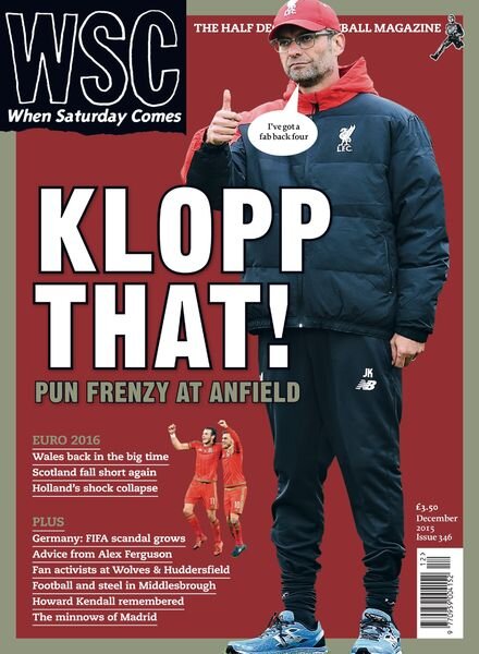 When Saturday Comes – December 2015 Cover