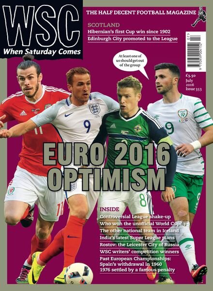When Saturday Comes – July 2016 Cover