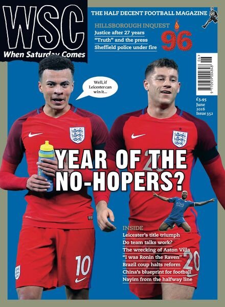 When Saturday Comes – June 2016 Cover
