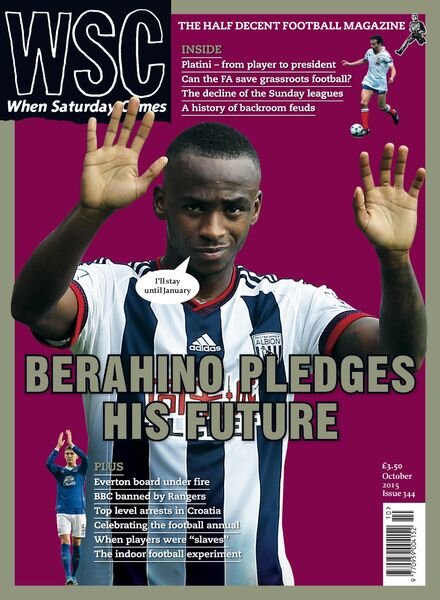 When Saturday Comes – October 2015 Cover