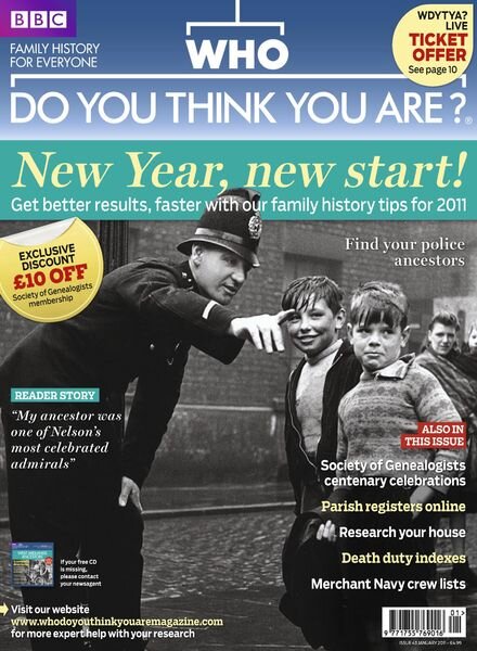 Who Do You Think You Are – January 2011 Cover