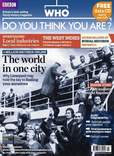 Who Do You Think You Are – July 2010 Cover