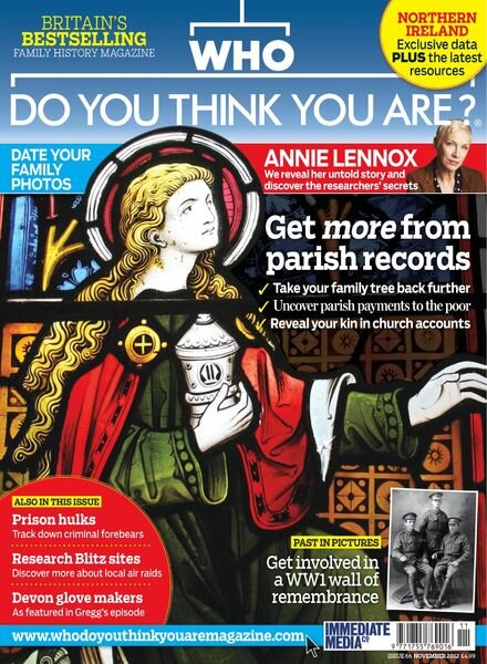Who Do You Think You Are – November 2012 Cover