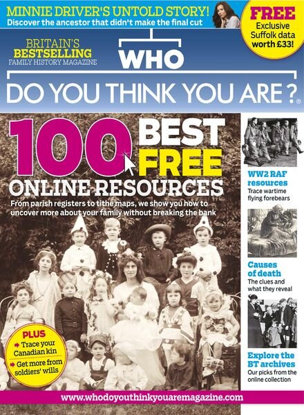 Who Do You Think You Are – October 2013 Cover