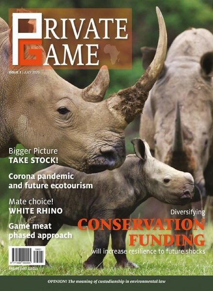 Wildlife Ranching Magazine – July 2020 Cover