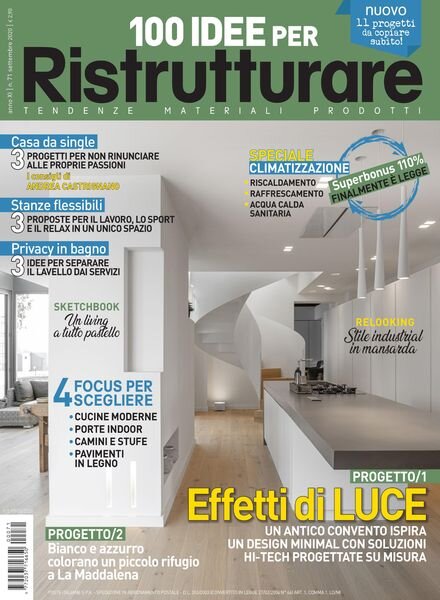 100 Idee per Ristrutturare – Settembre 2020 Cover