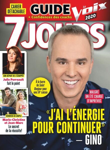 7 Jours – 18 septembre 2020 Cover