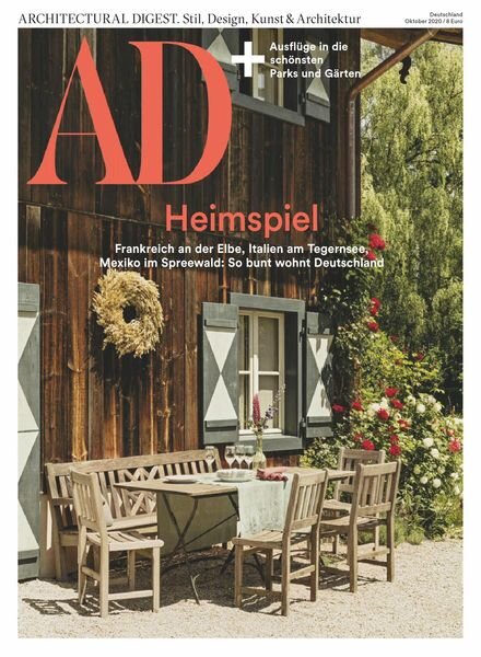 AD Architectural Digest Germany – Oktober 2020 Cover