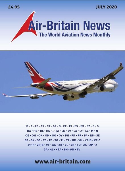 Air-Britain News – July 2020 Cover