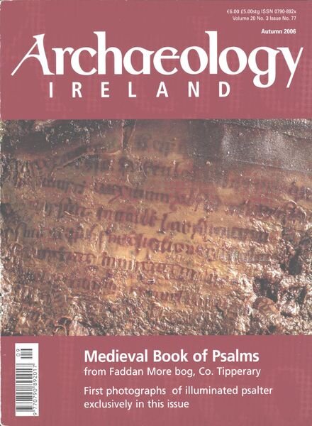 Archaeology Ireland – Autumn 2006 Cover