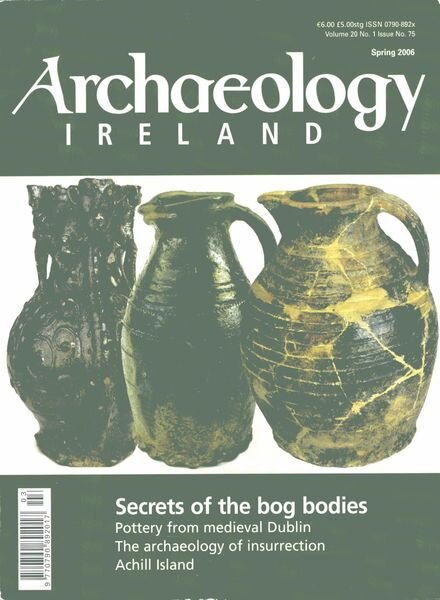 Archaeology Ireland – Spring 2006 Cover