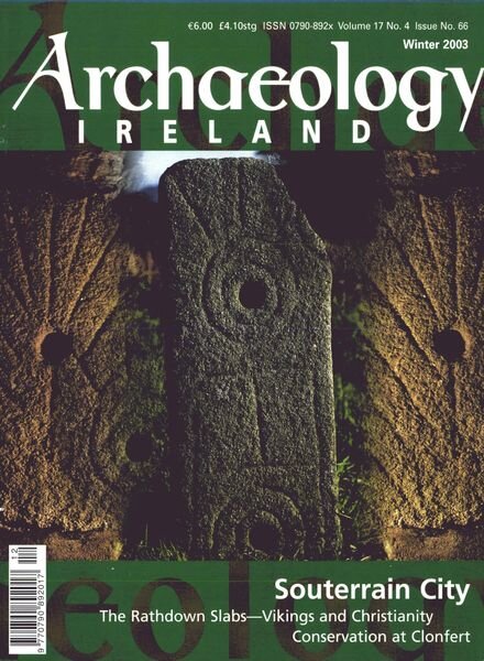 Archaeology Ireland – Winter 2003 Cover