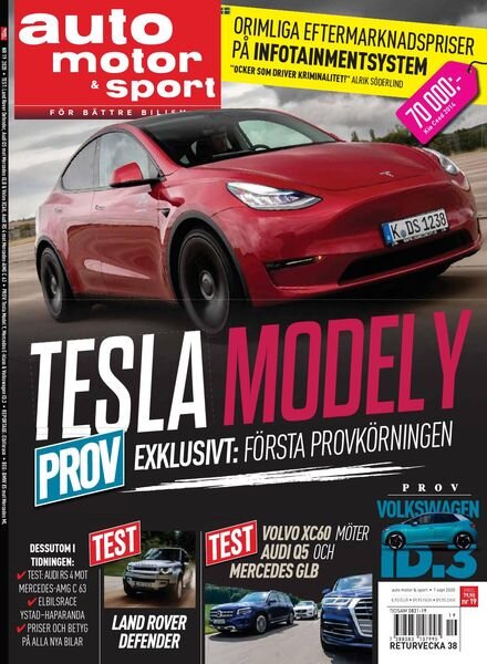 Auto Motor & Sport Sverige – 01 september 2020 Cover
