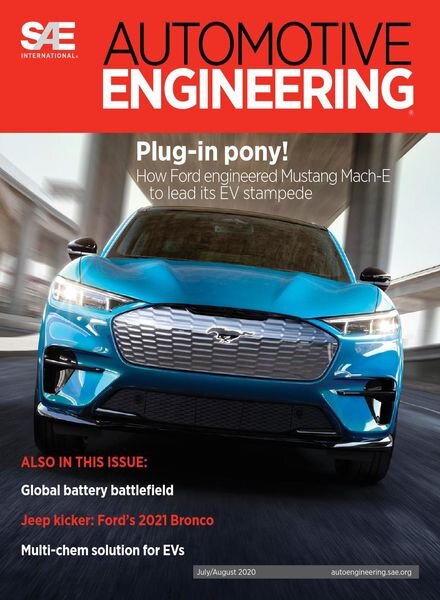 Automotive Engineering – July-August 2020 Cover