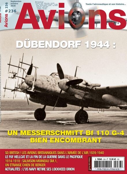 Avions – Septembre-Octobre 2020 Cover