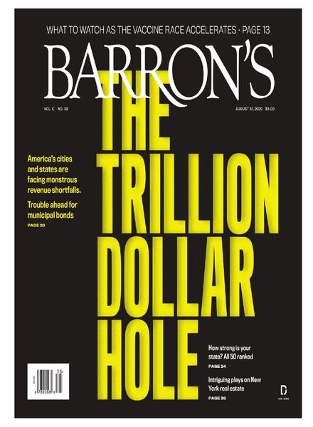 Barron’s – 31 August 2020 Cover