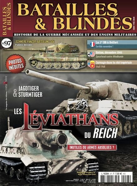Batailles & Blindes – Aout-Septembre 2020 Cover