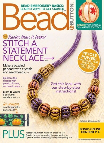 Bead & Button – October 2020 Cover