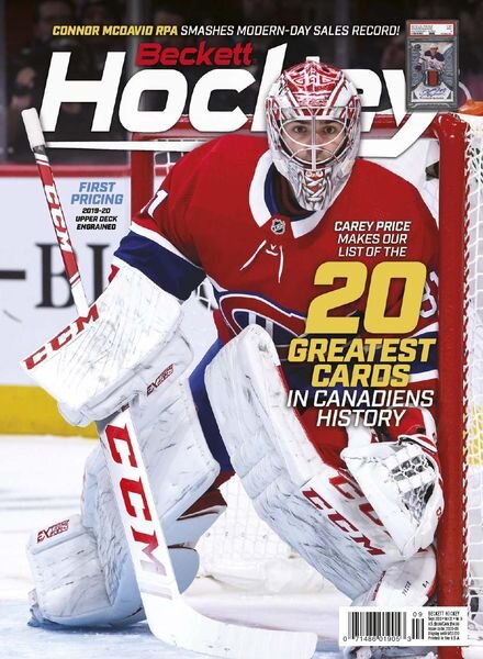 Beckett Hockey – September 2020 Cover