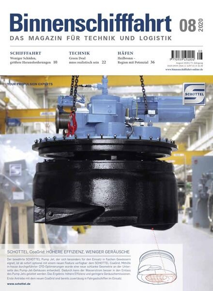 Binnenschifffahrt – August 2020 Cover