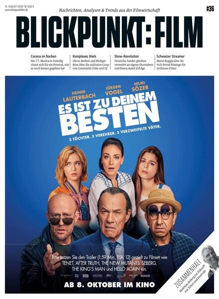 Blickpunkt Film – 31 August 2020 Cover