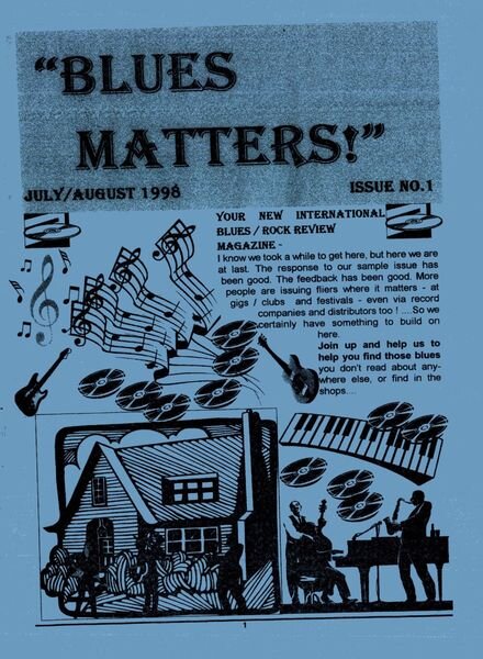 Blues Matters! – Issue 1 Cover