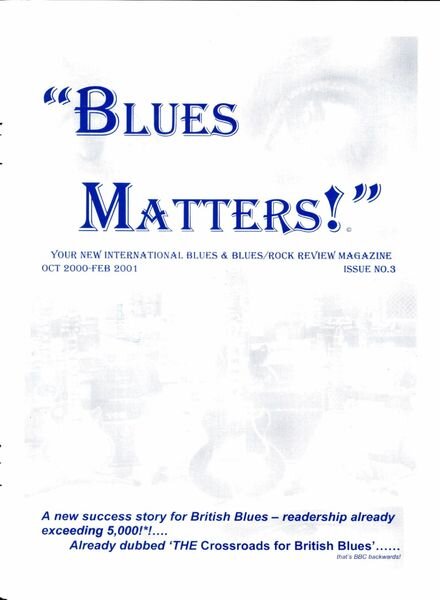 Blues Matters! – Issue 3 Cover