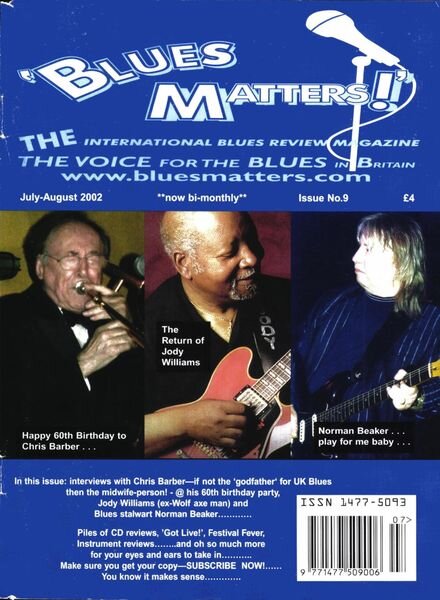 Blues Matters! – Issue 9 Cover
