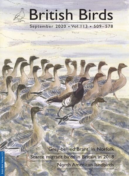 British Birds – September 2020 Cover