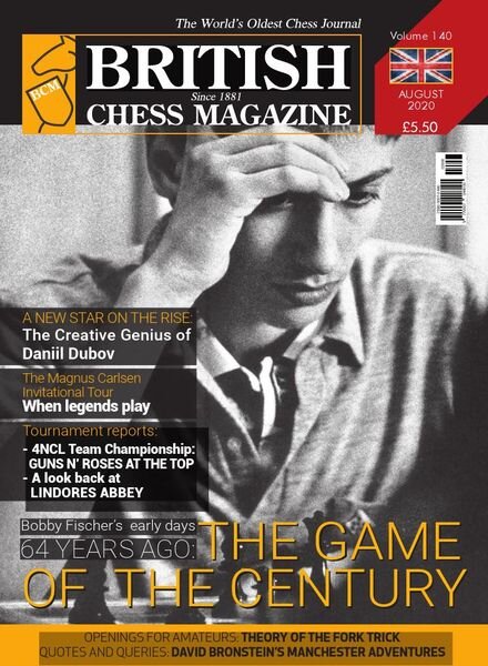 British Chess Magazine – August 2020 Cover