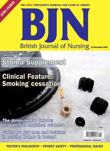 British Journal of Nursing – 10 December 2015 Cover