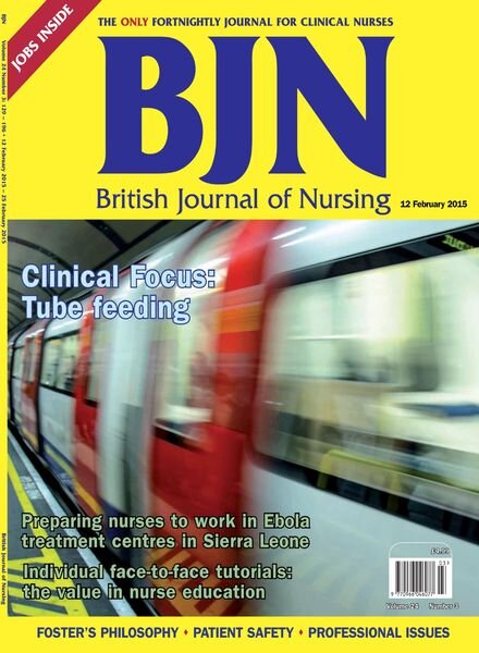 British Journal of Nursing – 12 February 2015 Cover