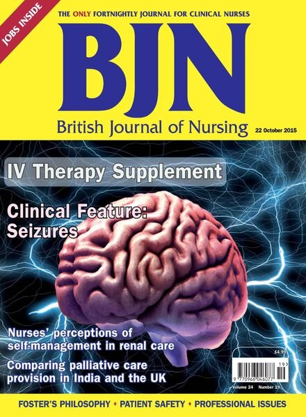 British Journal of Nursing – 22 October 2015 Cover